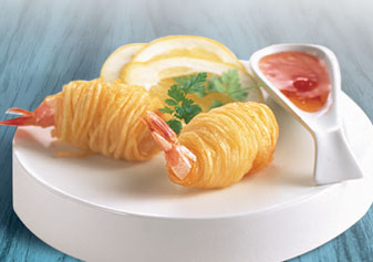 Langostino Patata Crujiente Envuelto 10x300g
