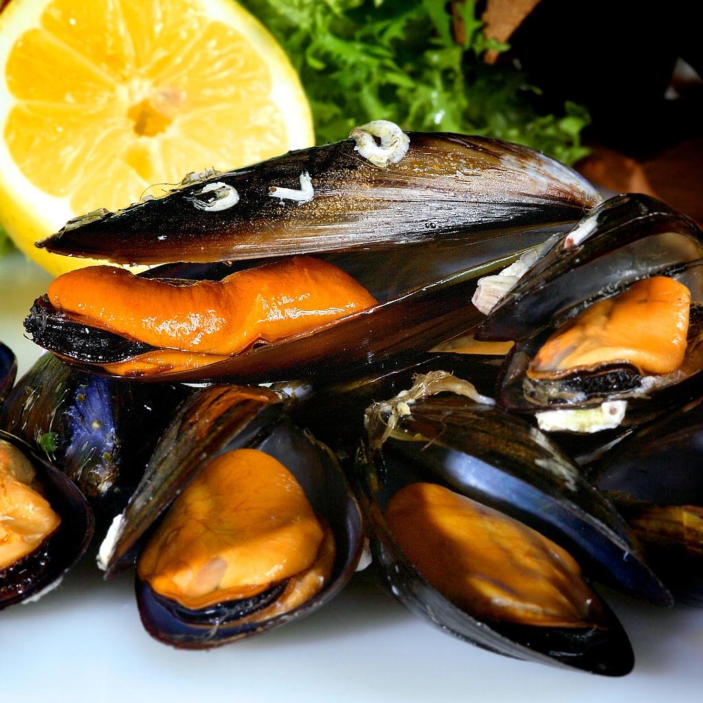Mejillon Cocido Galicia  Jugoson 40-60 pza/kg 10X1Kg.