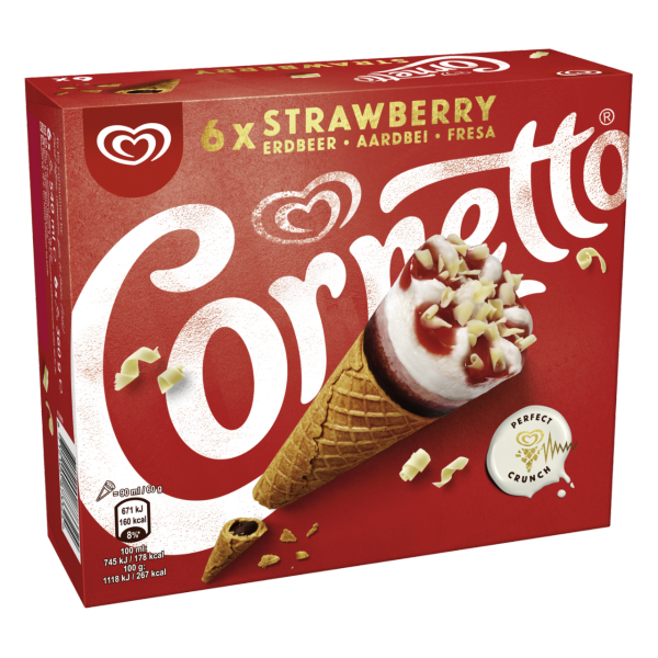Cornetto Fresa 90Ml 360G 6Mp X 120 XXX