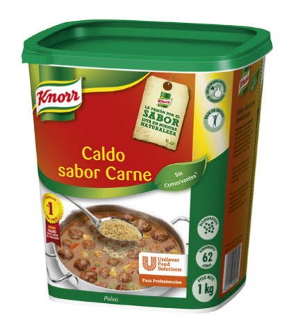 Caldo Polvo Carne 1Kg ..  [6 Ud/Caja] [Vta. Unidad] - Knorr