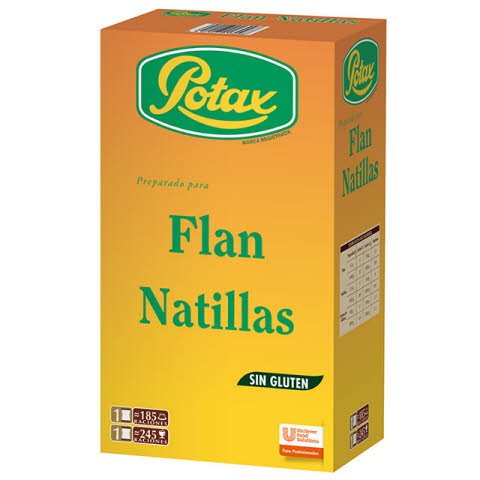 (E) Carte D'Or Flan Natillas Potax S/Gluten 1Kg [12 Estuches/Caja]