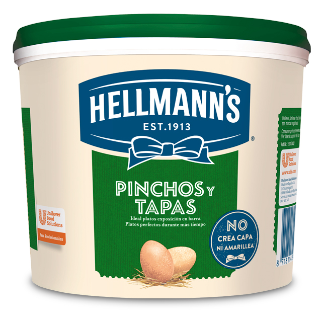 Mayonesa Tradicional Cremosa (Ens. & tapas) 1X5L - Hellmann'S