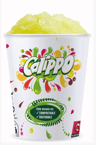 Vaso Carton SLUSH 300Ml 100Ud [20 Ristras/Caja] [Vta. Caja]