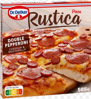 Pizza Ristorante Rustica Doble Pepperoni Cheddar (6 Und/Caja) Dr.Oetker