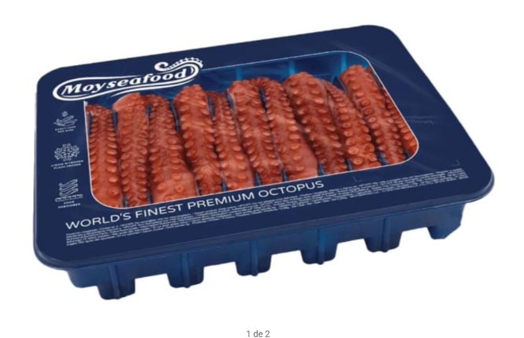 Pulpo Pata Cocida T12 100-150 g/pz 4x1,5kg