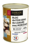 Bloc Mi-Cuit 30% Trozos 400gr Sarrade [6un/caja][vta/unidad]