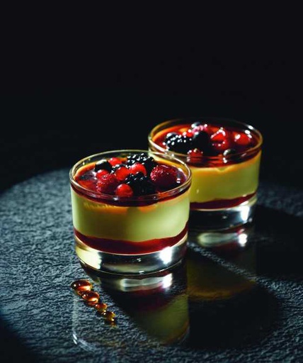 [B1381] Coppa Creme Brulee E Frutti Di Bosque - 12X120Gr XXX