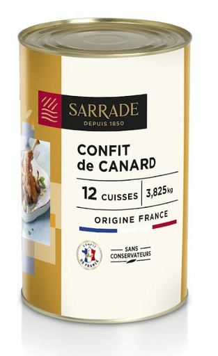 [AR5521] Confit De Pato 12un X Lata Sarrade [3un/caja][vta/unidad]