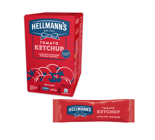 [65586520] Ketchup Porciones 10Ml ..  [198 Ud/Caja] [Vta. Caja] - Hellmann'S