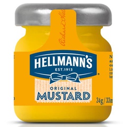 [64813348] Hlm Mini Tarro Cristal Mostaza 33Ml [80 Ud/Caja] [Vta. Caja]