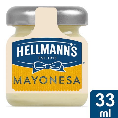 [64813343] Hlm Mini Tarro Cristal Mayonesa 33Ml [80Un/Caja][Vta/Caja]