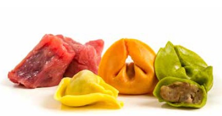 [3260] (E) Tortelloni Tricolore Con Carne 6G 1X3Kg