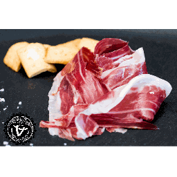 [AR08265] Sobre Cortado A Cuchillo 80g Jamón De Bellota 75% Ibérico Caja 10x80g