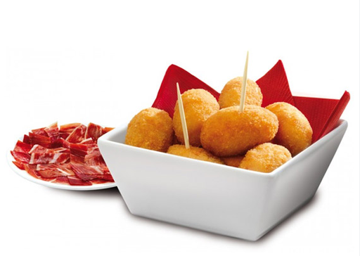 [SU11153] Croqueta Mini Jamón Ibérico bocado 10g 3x1kg [Vta. Caja] XXX