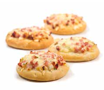 [5992] (E) Mini Pizza Esponjosa Prosciutto 30Gr 4X40Un